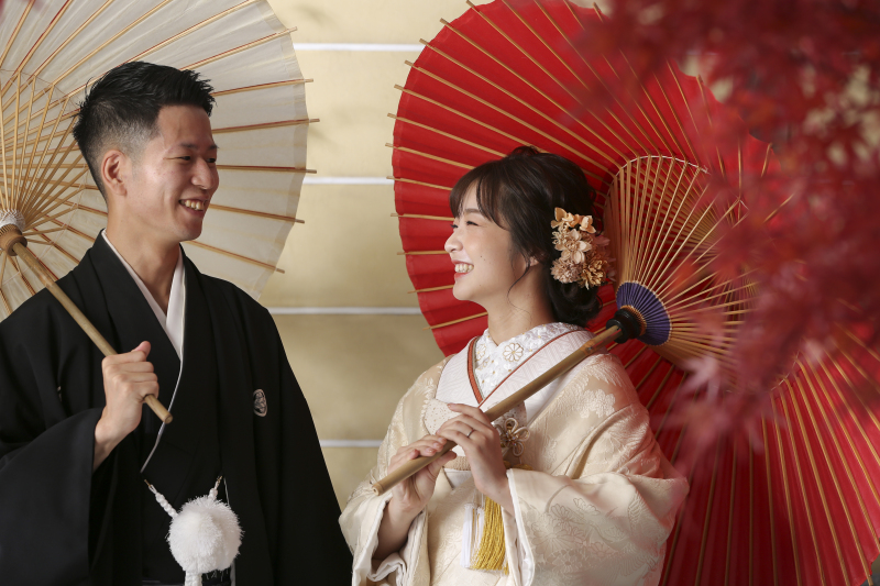 和装＋洋装のスタジオ撮影