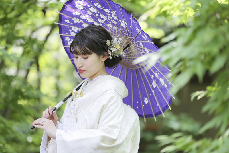 新婦様のアップ