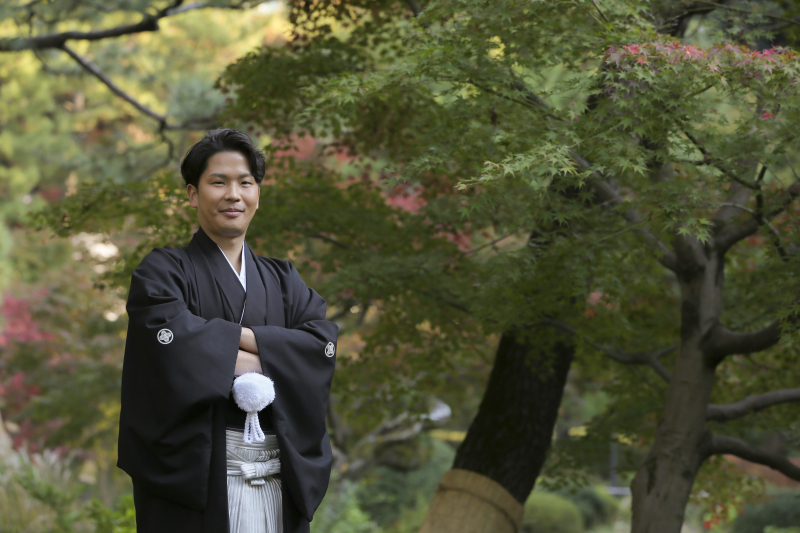 ご新郎様のソロショット。