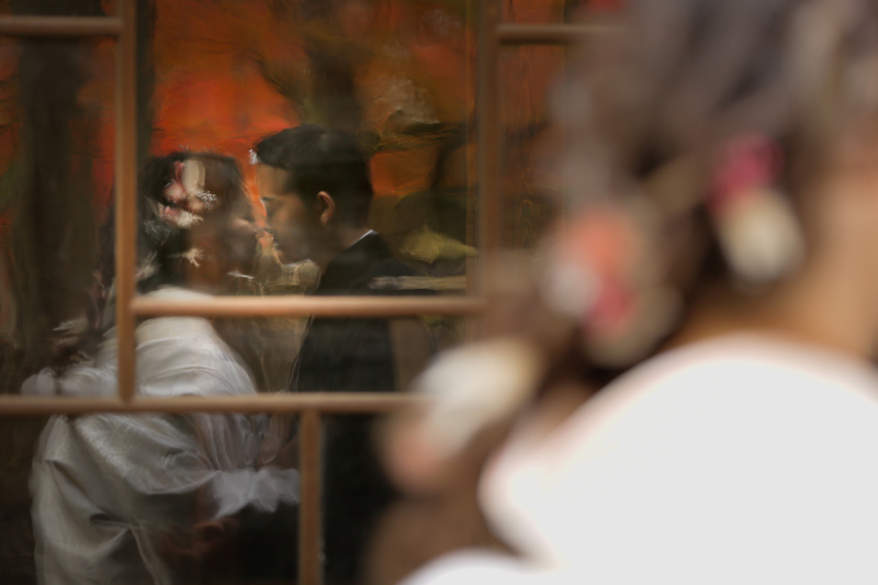 反射を利用して