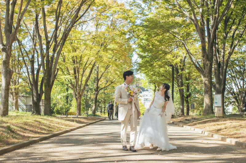 木々の木漏れ日も可愛いですね♪