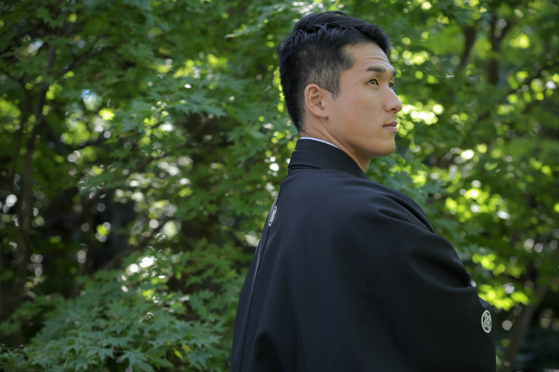 ご新郎様のソロショット。