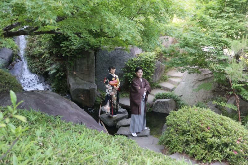 最後は涼しげな場所で