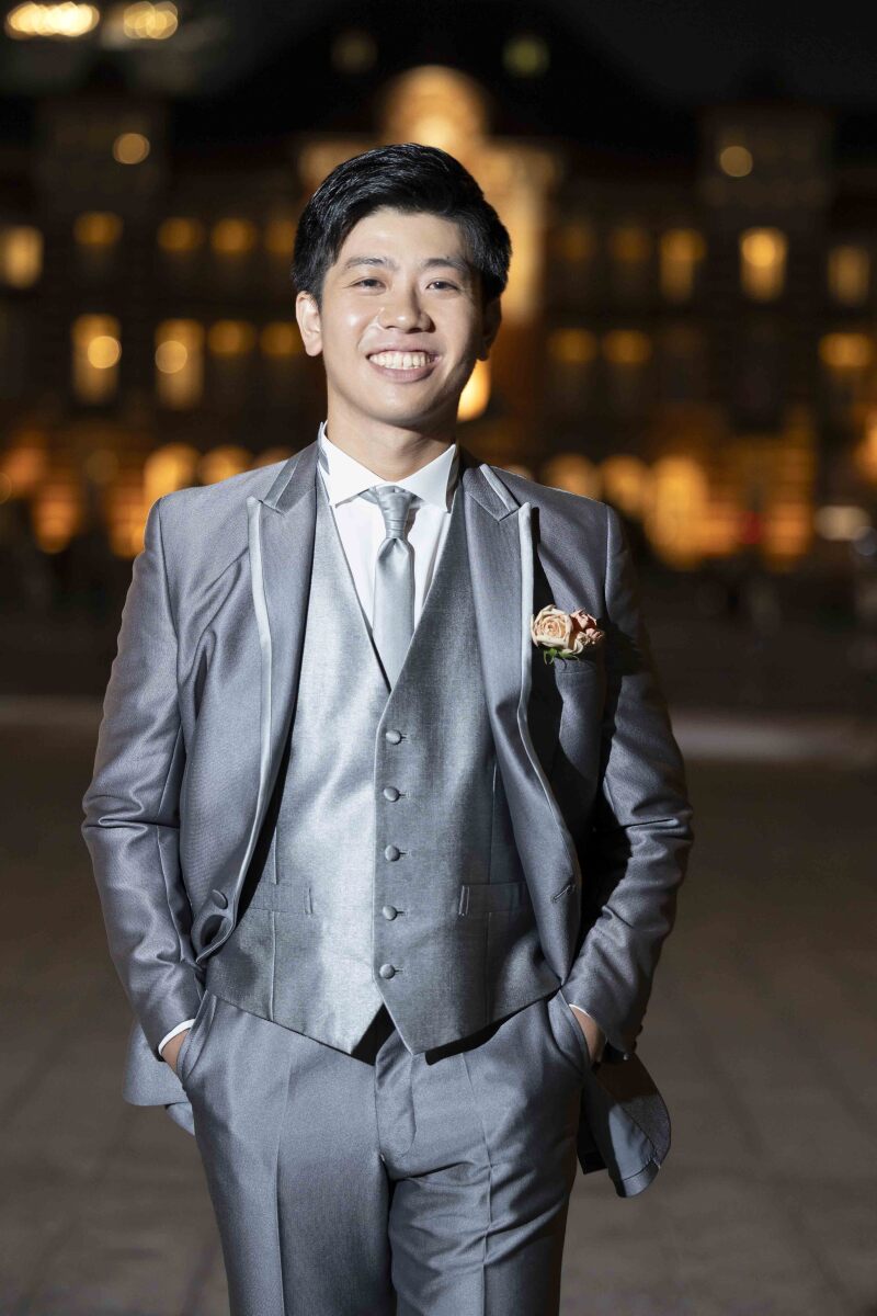 ご新郎様のソロショット