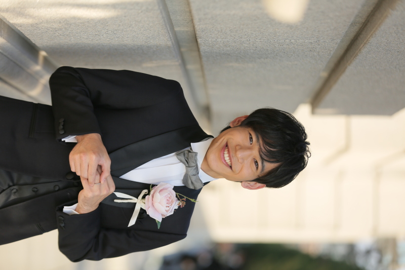 笑顔が素敵なご新郎様