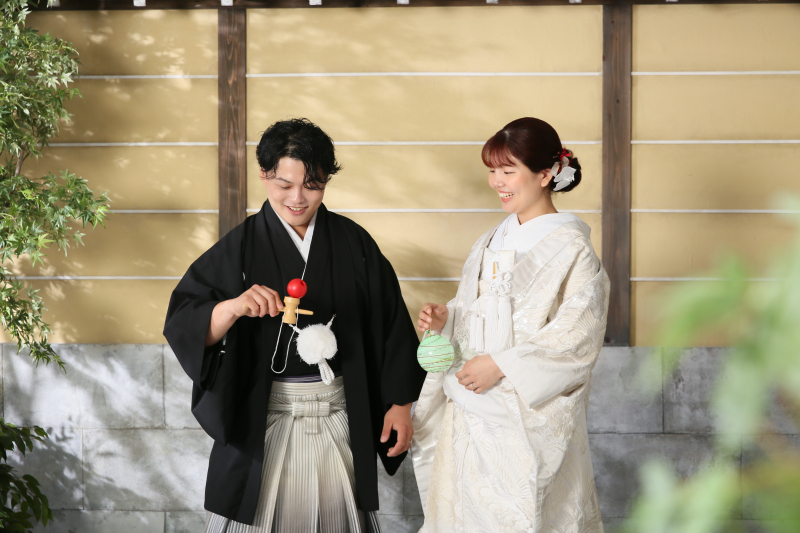 けん玉とヨーヨー風船を使って