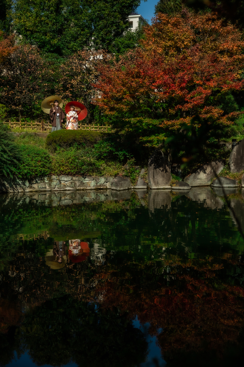 見事な紅葉景色