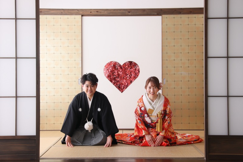 紅葉のハート♡