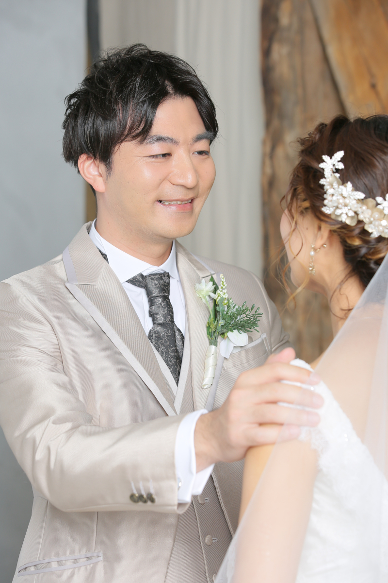 新郎様のアップ