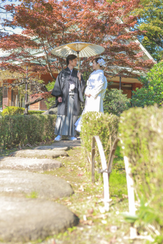 有名な清澄庭園で♪