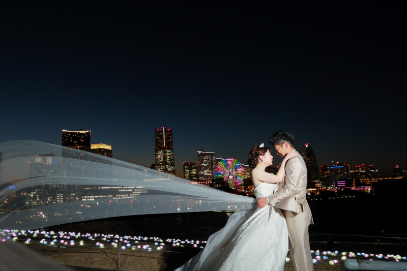 ベールをふわっと！