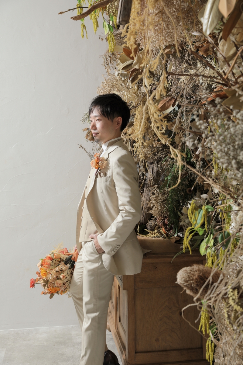 ドライフラワーと