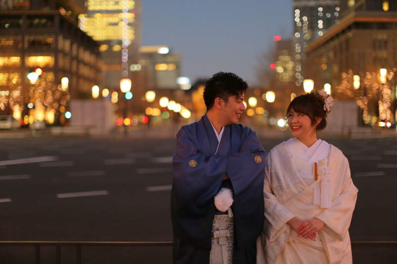 夜景前の一コマ