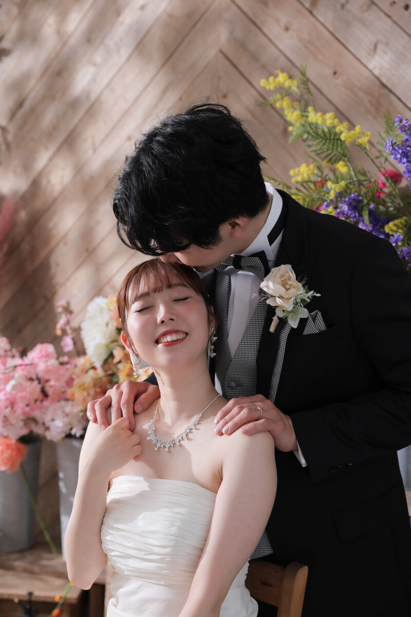 おでこにチュッ！