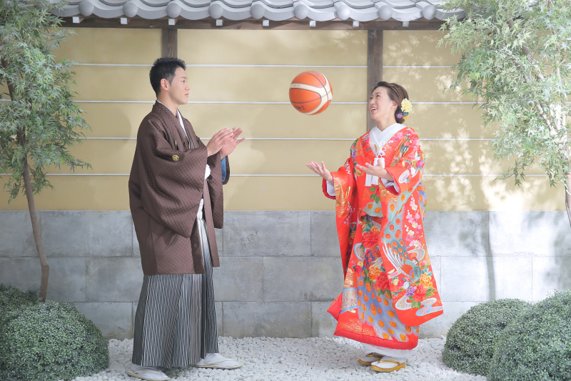 なんとバスケットボールをご持参いただきました！