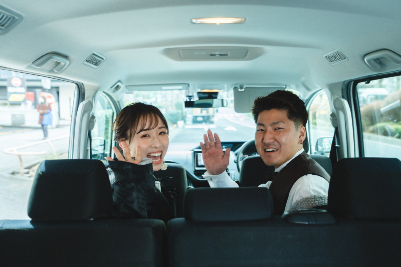 移動中のお二人＾＾ 