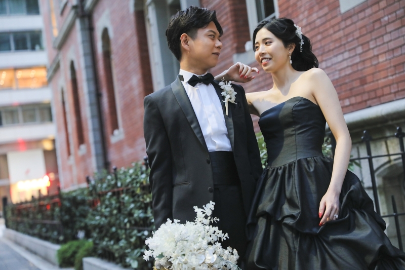 黒のコーディネート