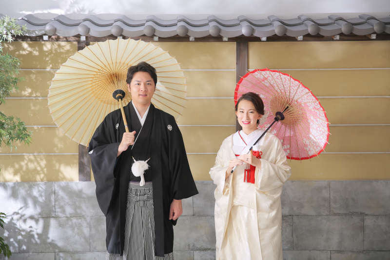 和傘も用意しています。