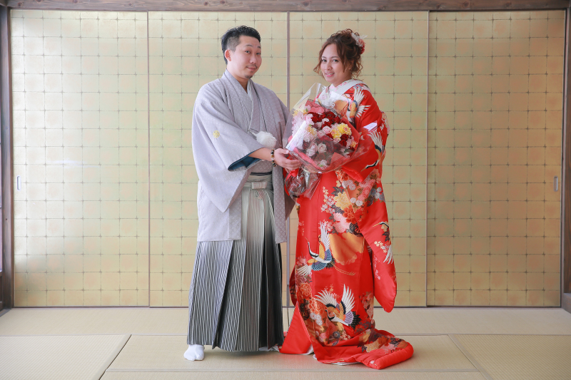 サプライズでご新郎様から花束が！！