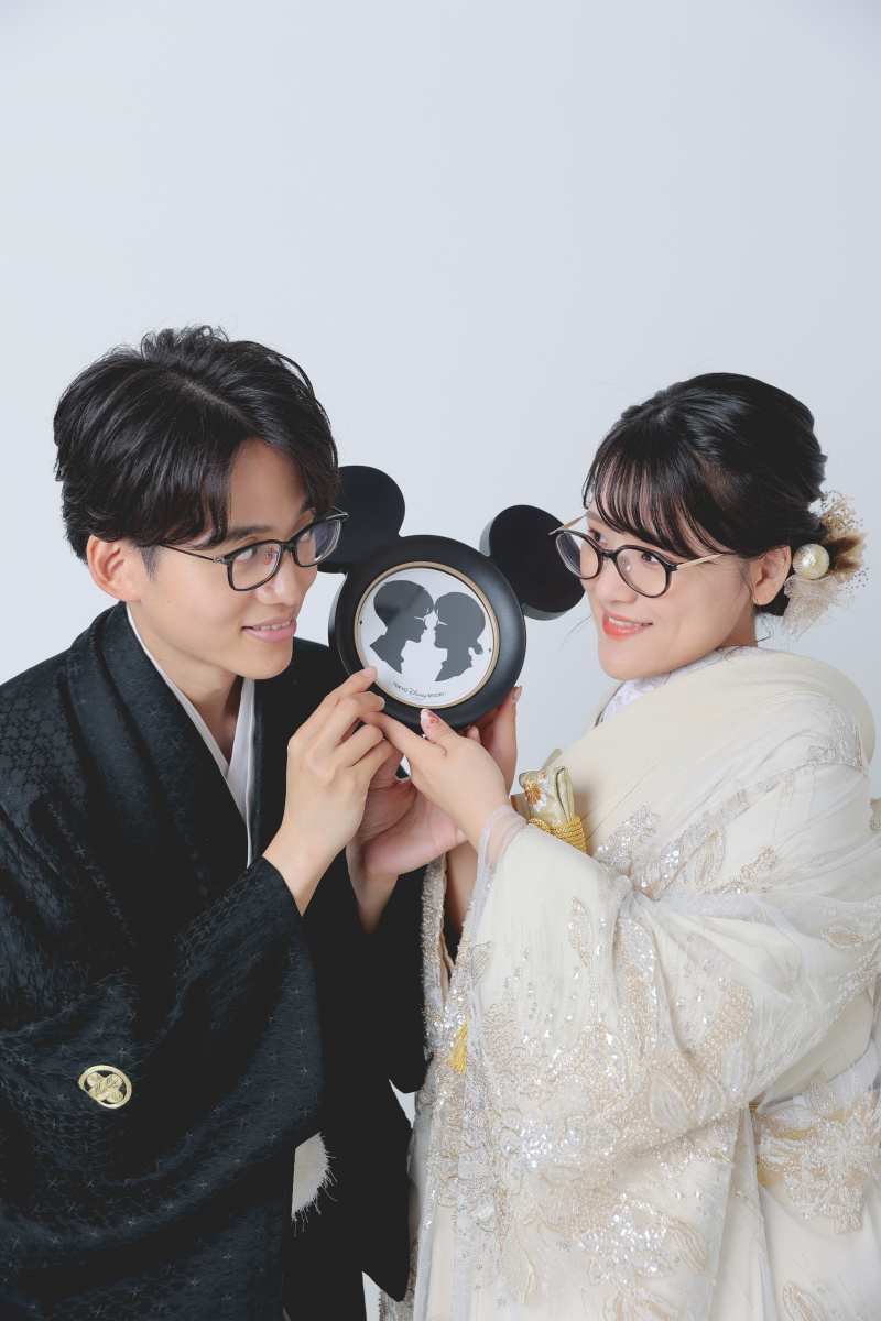 お二人のシルエット