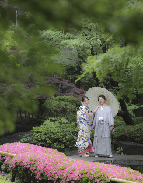 自然の中、落ち着いた雰囲気で