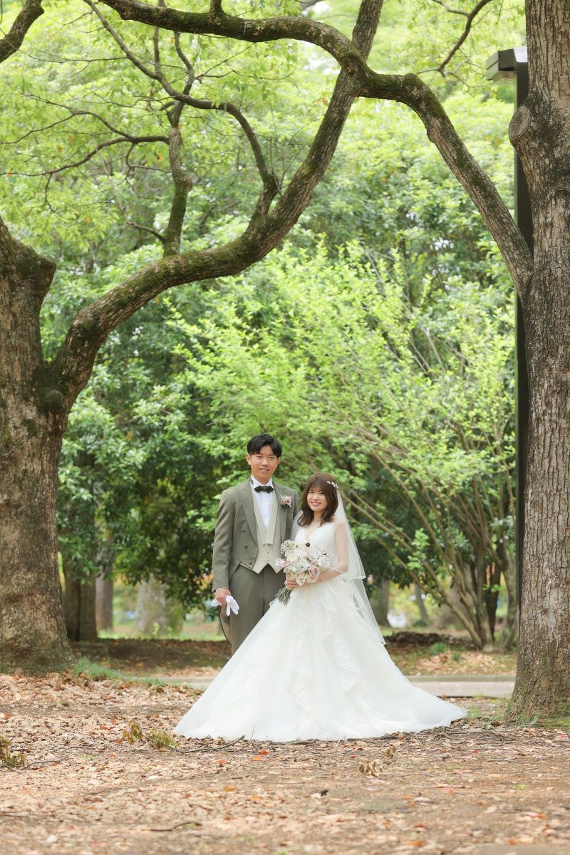 緑溢れる公園で!