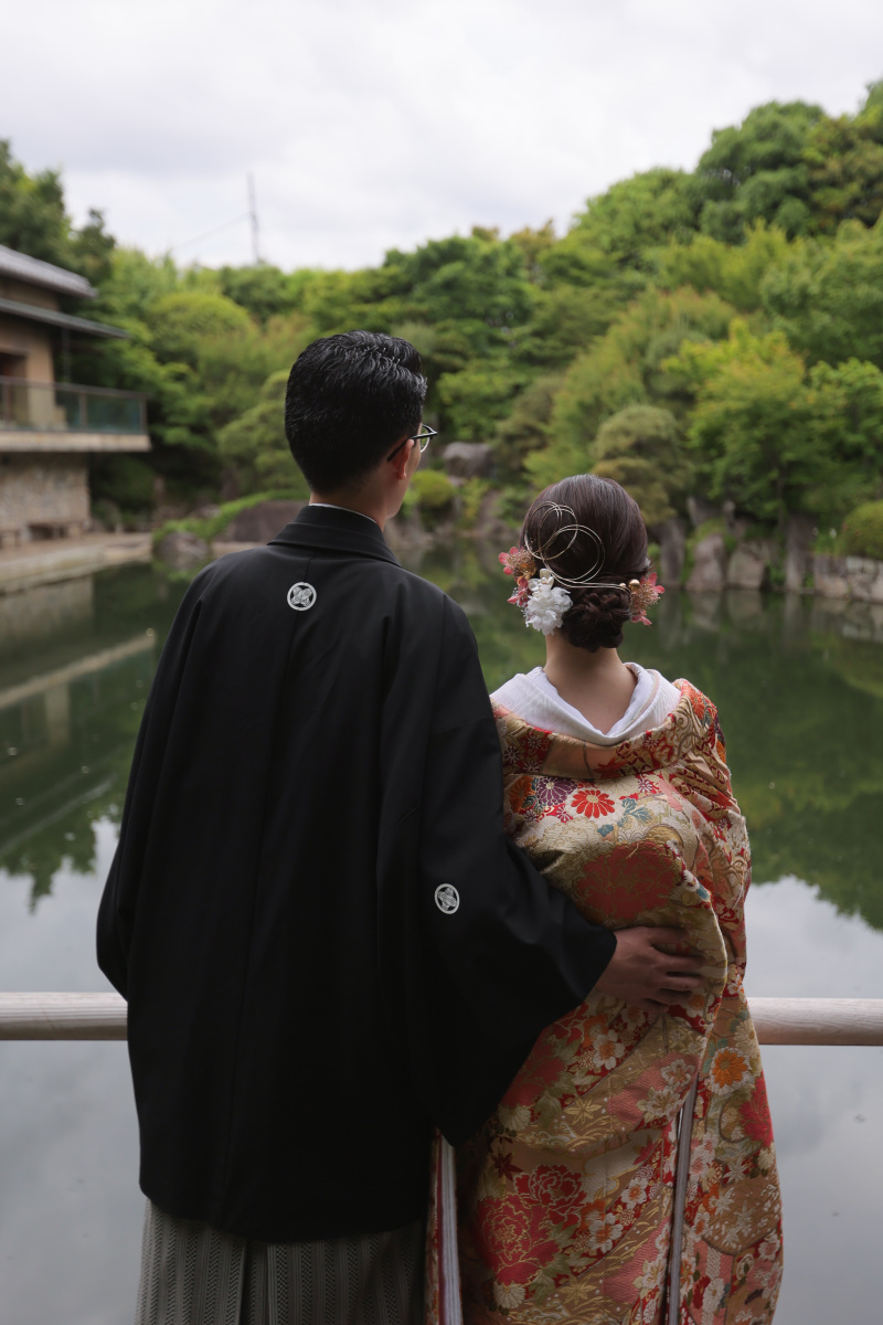 景色を見ながら
