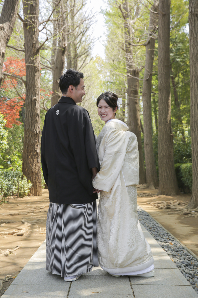 参道でお散歩。