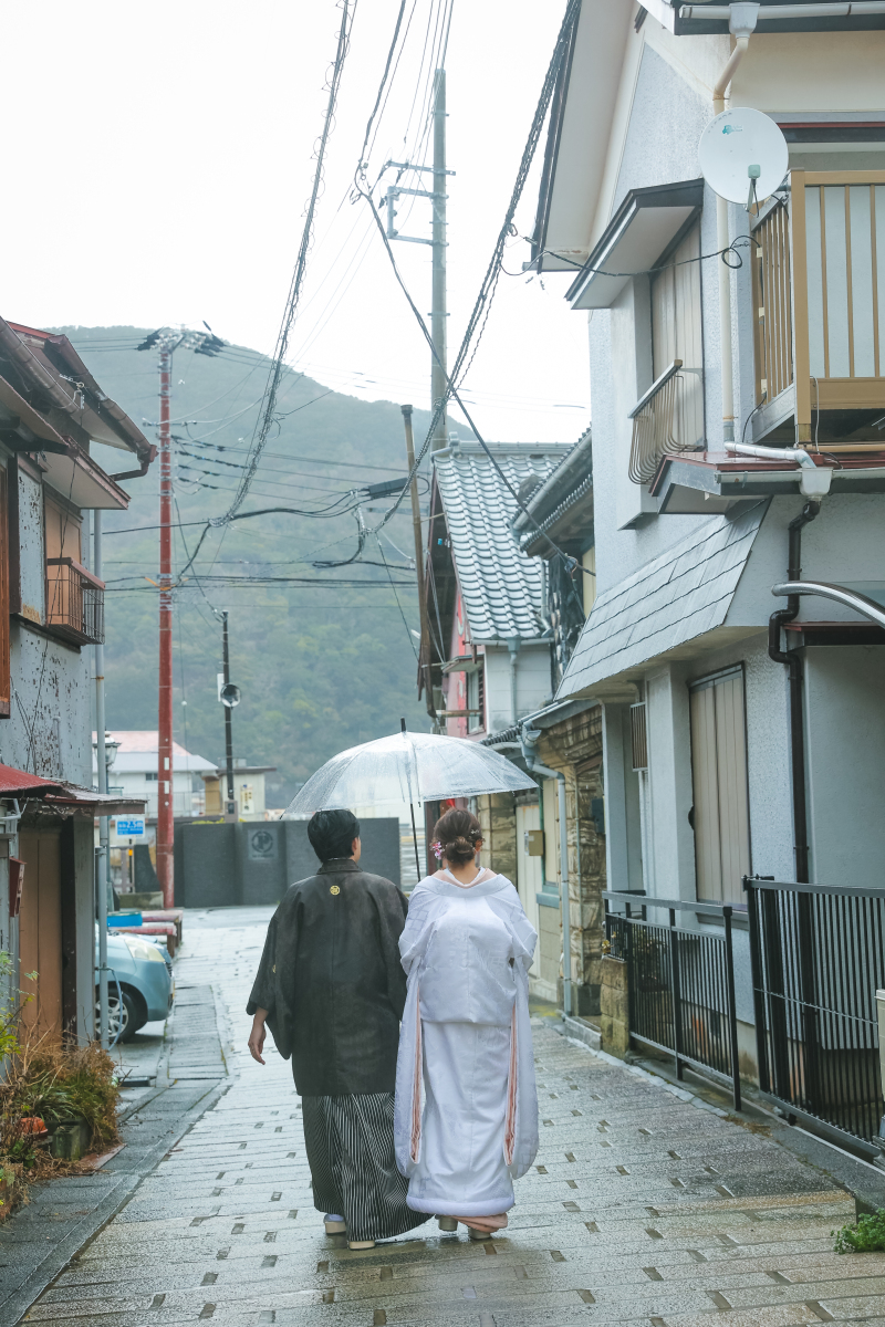 レトロな街並みで♪