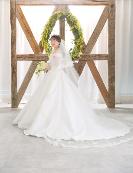 ご新婦様のソロショット。