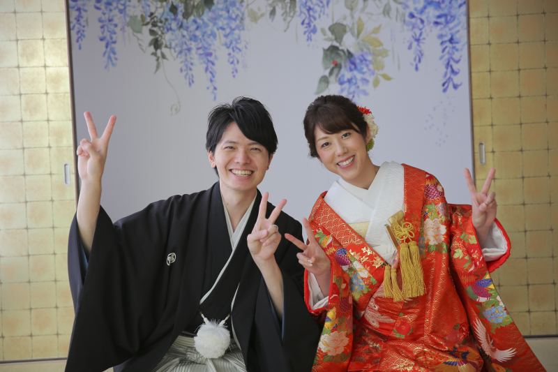 ダブルピース。