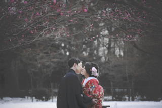 梅香る！和装ロケーション撮影☆