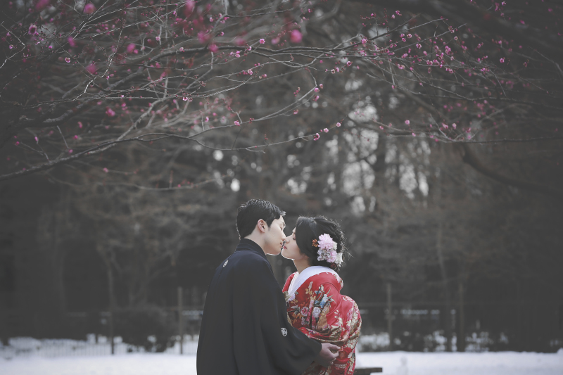 梅香る！和装ロケーション撮影☆