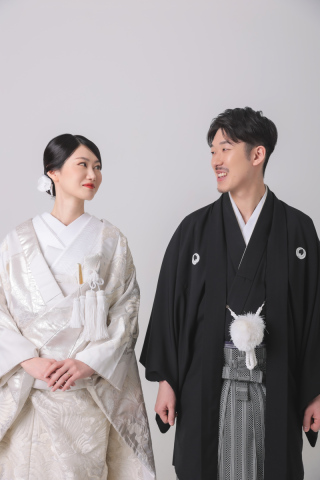 和装でシンプルに