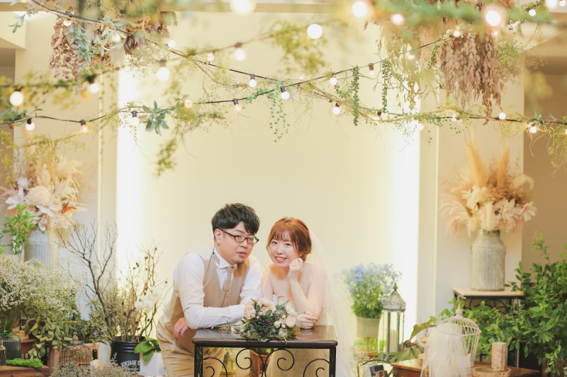 可愛いチャペルでの撮影