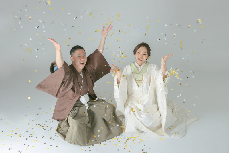 コンフェッティで華やかに