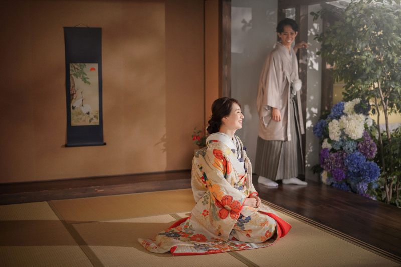 掛け軸と一緒に