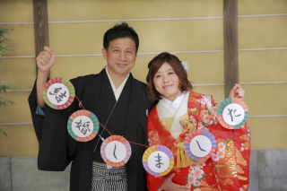 小道具いっぱいの撮影