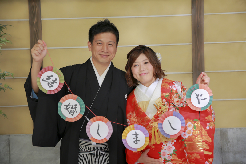 小道具いっぱいの撮影