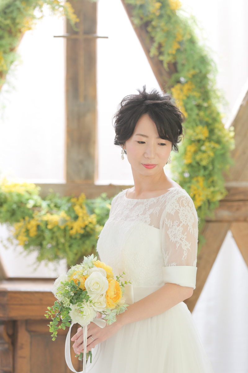 ご新婦様のソロショット。