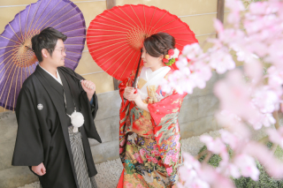 和装で2種類のスタジオ