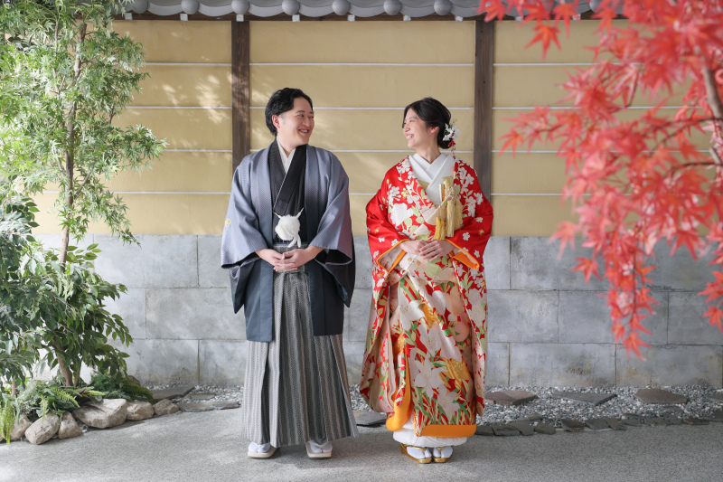 仲良く見つめ合い