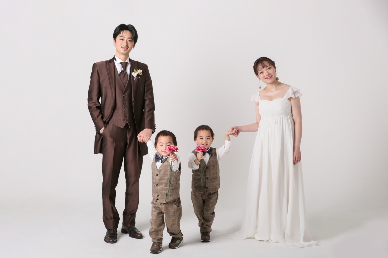 お花と一緒に♪