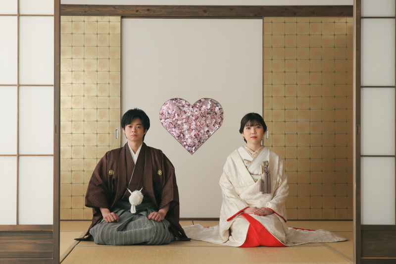 ハートの猪目窓