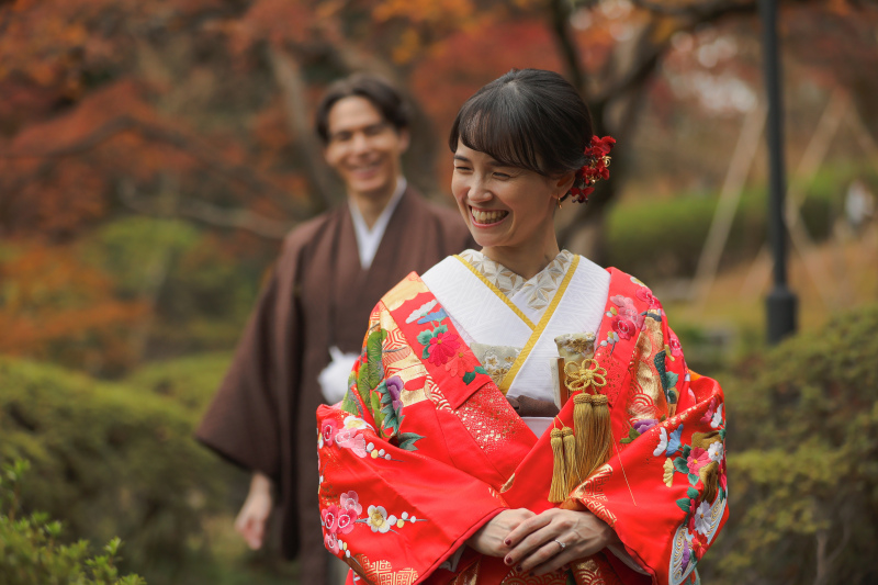 嬉しそうな新婦さま