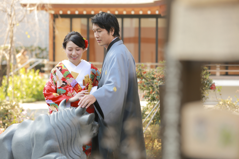 願いが叶う『撫で牛』