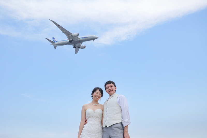 飛行機が間近に！
