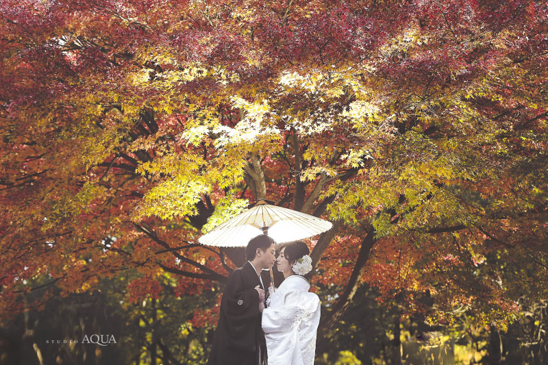 大人気！紅葉和装ロケーション at 蘆花恒春園♪