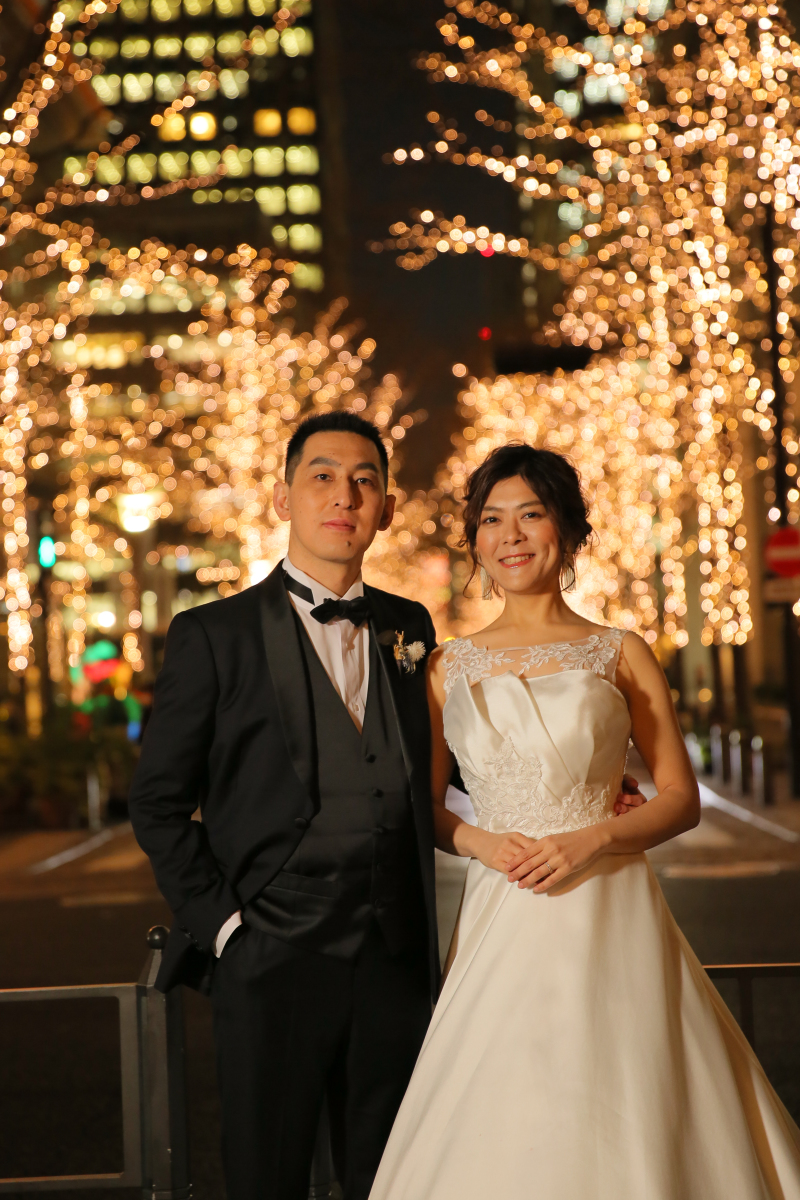 イルミネーションと一緒に。