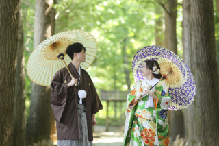 大田黒公園でのロケーション撮影